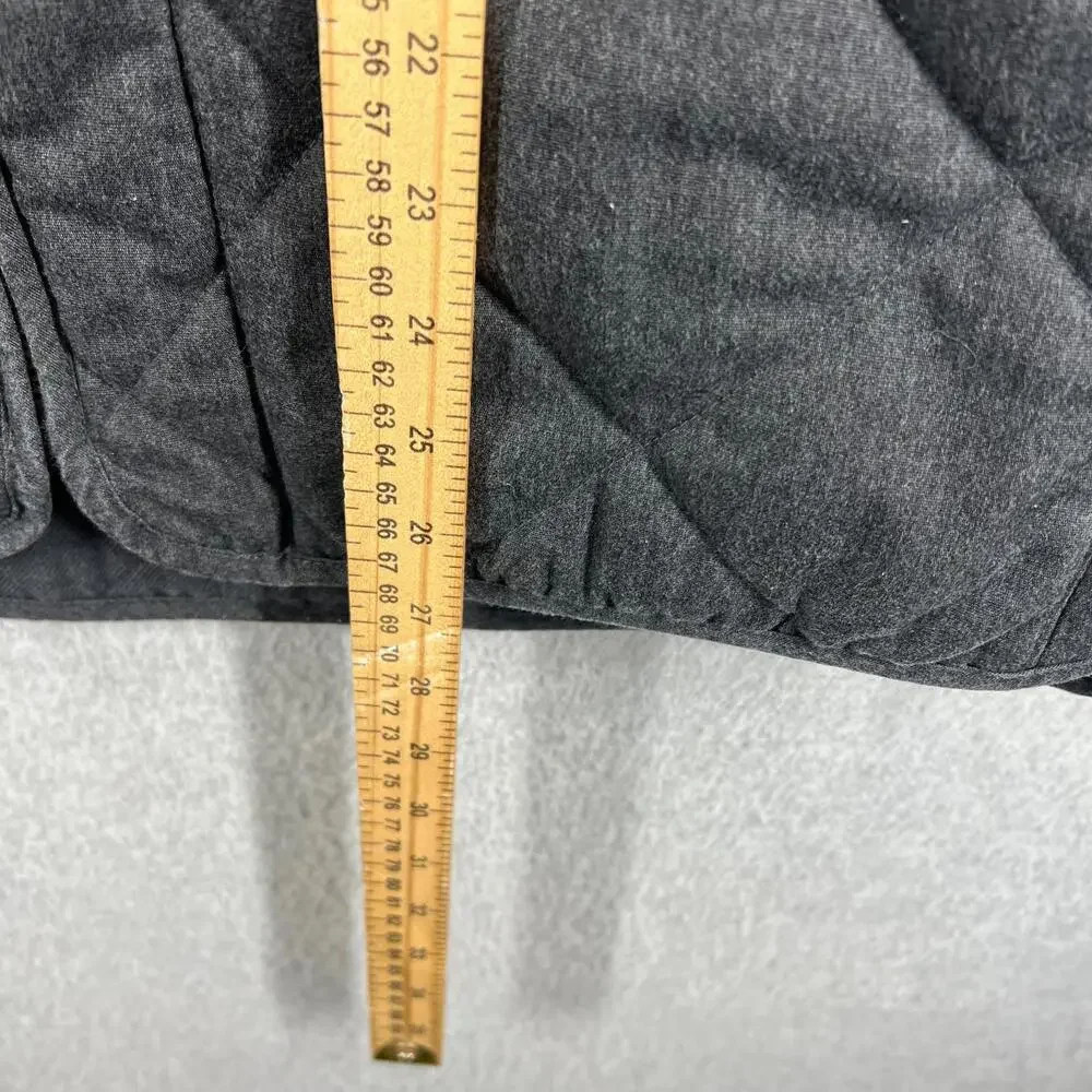 J.Crew Type Outerwear‎ Sussex quilted vest Gray Size Med NX631 Vintage EC